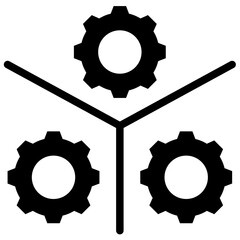 Poster - Unified Management Solid Black Icon