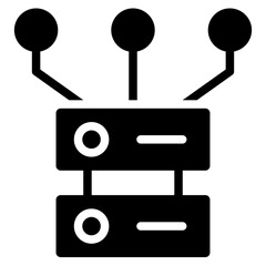 Poster - Resource Pooling Solid Black Icon