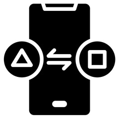 Poster - Hybrid Application Solid Black Icon