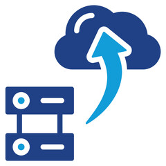 Poster - Cloud Migration Dual Tone Icon
