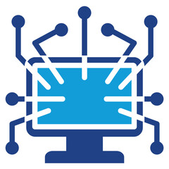 Aufkleber - Compute Nodes Dual Tone Icon