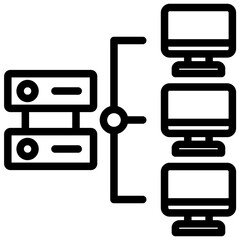 Poster - Distributed System Outline Icon