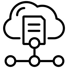 Poster - Cloud Resource Outline Icon
