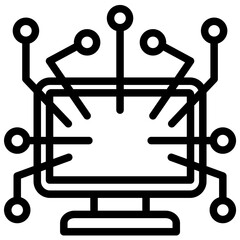 Poster - Compute Nodes Outline Icon