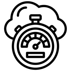 Poster - Latency Reduction Outline Icon