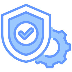 Poster - Quality Assurance Lineal Blue Icon