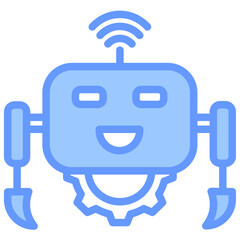 Aufkleber - Robotic Automation Lineal Blue Icon