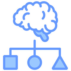 Poster - Intelligent Workflow Lineal Blue Icon