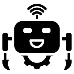 Poster - Robotic Automation Solid Black Icon