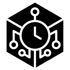 Poster - Just In Time Solid Black Icon