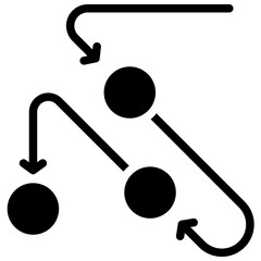 Poster - Process Visualization Solid Black Icon