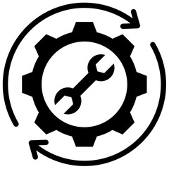 Poster - Automation Tool Solid Black Icon