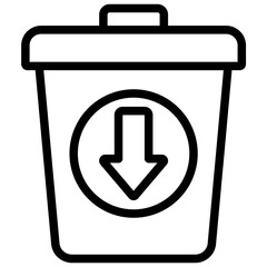 Aufkleber - Waste Reduction Outline Icon