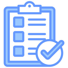 Sticker - Production Planning Lineal Blue Icon