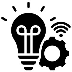 Poster - Smart Machine Solid Black Icon