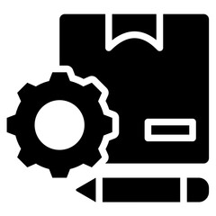 Poster - Customized Production Solid Black Icon