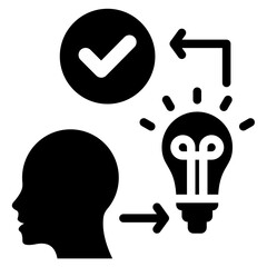 Aufkleber - Demand Forecasting Solid Black Icon