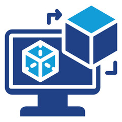 Poster - Digital Twins Dual Tone Icon