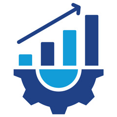Poster - Lean Manufacturing Dual Tone Icon