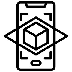 Poster - Augmented Reality Outline Icon