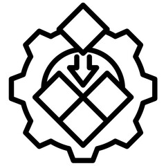 Poster - Modular System Outline Icon