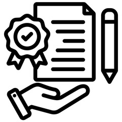 Poster - Quality Control Outline Icon