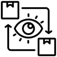 Aufkleber - Supply Chain Visibility Outline Icon