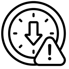 Poster - Downtime Reduction Outline Icon