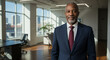 © StockWorld - Confident African American Businessman in Modern Office