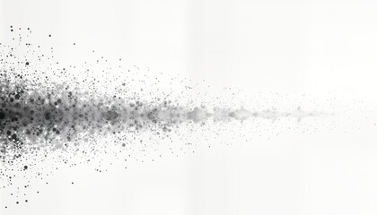 Aufkleber - Abstract illustration shows scattered dots, stippling effect. Grainy texture spreads across background. Monochrome design. Possible applications for various graphic projects. Perfect for modern