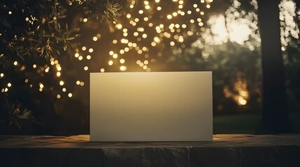 blank billboard in the night