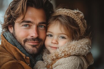 Father Comforting Sad Daughter at Home Giving Support Love Empathy Care