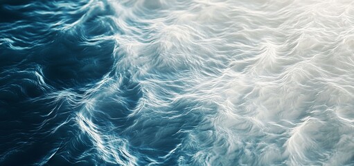 Poster - Gentle ocean waves creating a serene and calming atmosphere, enhancing projects focused on nature, relaxation, travel, or wellness with their soothing and tranquil presence