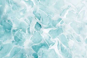 Poster - Mesmerizing abstract pattern resembling an aerial view of turquoise water with swirling textures, creating an artistic and calming visual effect. Perfect for backgrounds and design inspiration