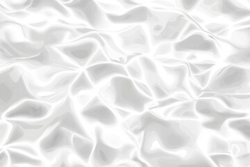 Poster - Flowing smooth white satin fabric creating elegant shapes, exuding luxury and sophistication. Perfect for backgrounds and textures in fashion, design, and bridal themes