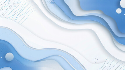 Poster - Abstract blue waves create soothing background with smooth curves and textures, perfect for design projects or digital art. gentle gradients evoke calmness and creativity