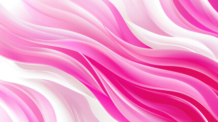 Poster - vibrant pink and white abstract waves create dynamic and fluid design, perfect for backgrounds or ar