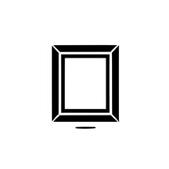 Aufkleber - Simple Black Picture Frame Icon 