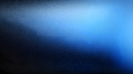 Poster - Sleek and modern abstract gradient design with deep blue fading into black enhanced by a fine grained textural effect for a cinematic and atmospheric visual aesthetic
