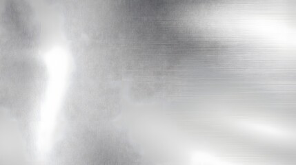 Poster - Elegant and sophisticated silver gradient background with a refined grainy texture creating a serene and tranquil atmosphere  The reflective light elements add depth and dimension