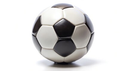 Wall Mural - Soccer Ball on White Background