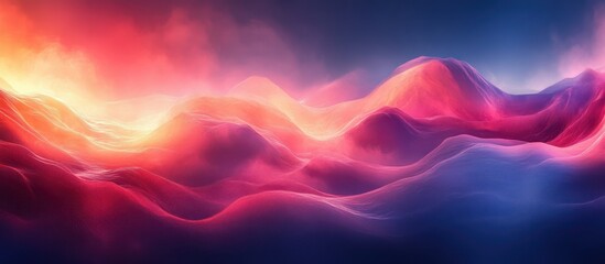 Abstract Gradient Background Dark Red to Muted Blue Smooth Transition Soft Light Dreamy Contemporary Art Design