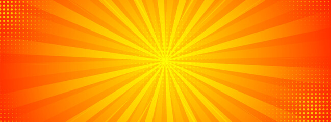 Wall Mural - Modern banenr background, orange and yellow gradationsm zoom effect style,abstract memphis,eps 10