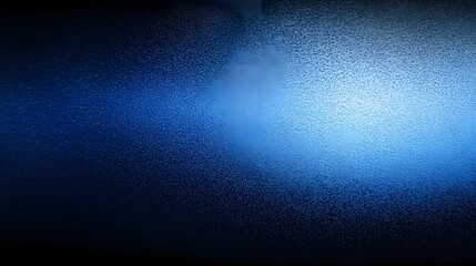 Poster - Dramatic atmospheric gradient seamlessly blending from dark navy blue to deep black with a fine noise overlay adding depth richness and a moody mysterious feel to this abstract digital art background