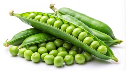 Fresh Green Peas in Pods