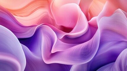 Poster - A close-up of colorful smoke in shades of purple and pink, swirling elegantly in the dark.