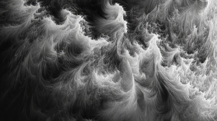 Poster - Thick smoke swirling around in intricate patterns, creating an eerie and ethereal effect.