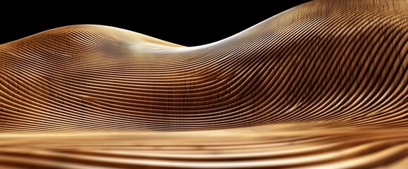 Poster - Abstract wooden wave texture background.