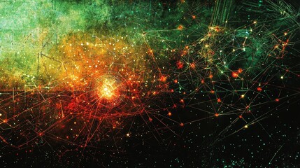 Poster - Abstract Exploration of Technology with Infused Networks and Cosmic Elements