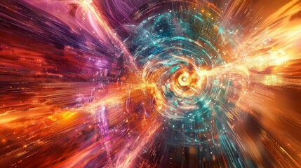Poster - Dynamic Visualization of Cyberspace Energy in Abstract Digital Environment